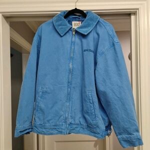 BDG Jeans Blue Denim Bomber Men's XL Jacket W/ Cord Collar NWT Urban Outfitters